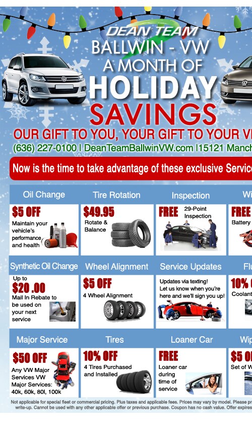 Volkswagen North Scottsdale Service and Parts Specials